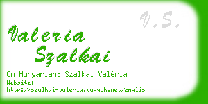 valeria szalkai business card
